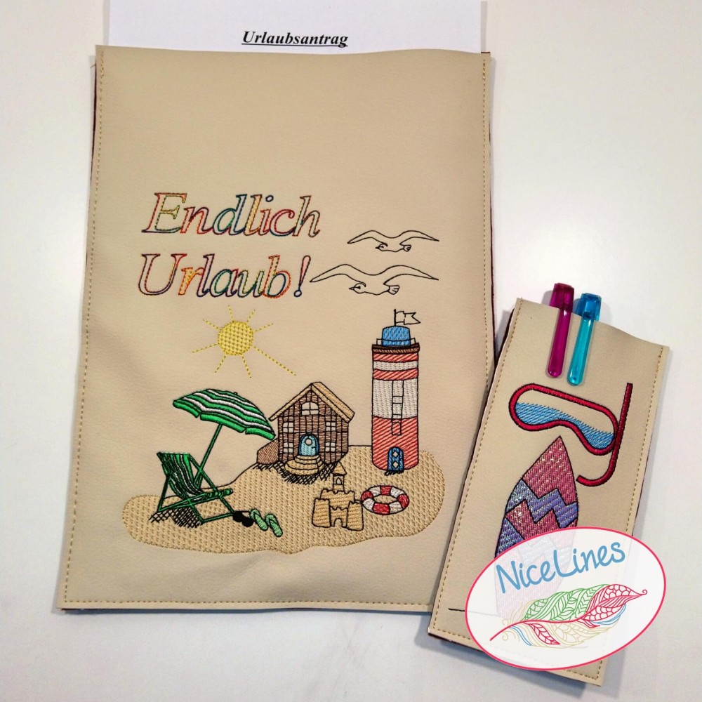 Stickdatei Set Endlich Urlaub!